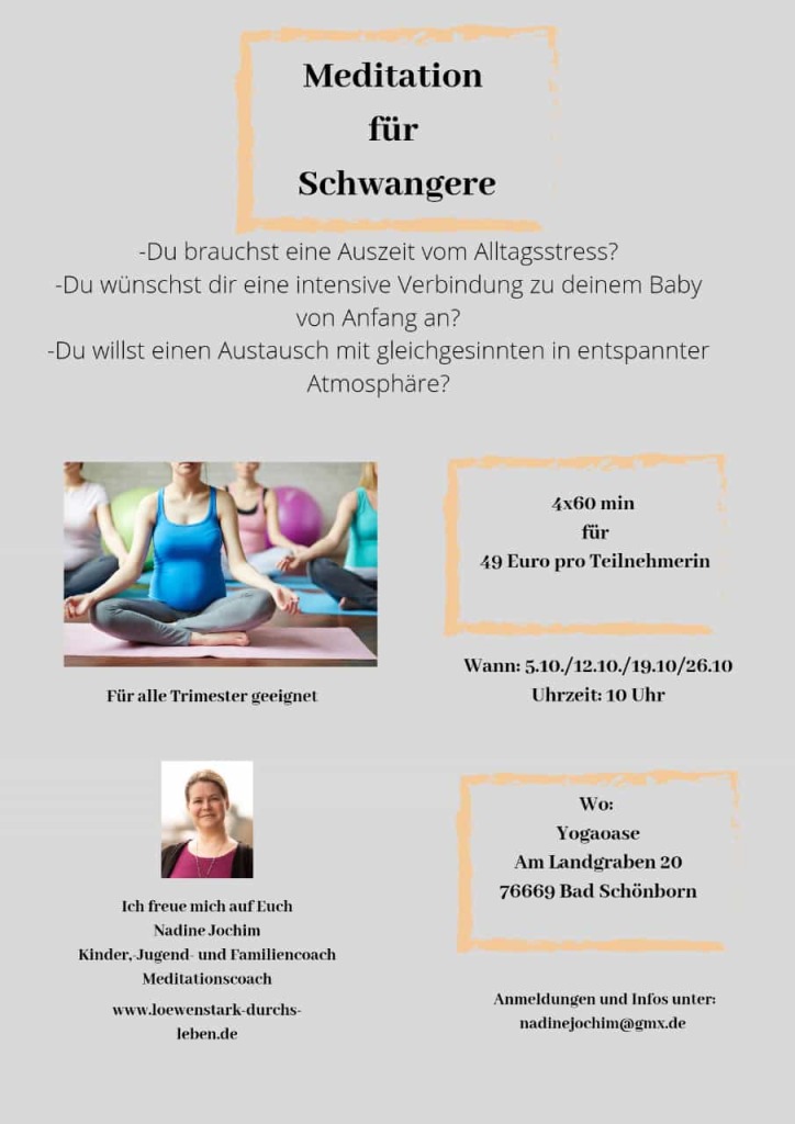 Flyer Meditation Schwangere